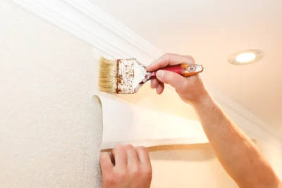Pose de papier peint à Laroque-d'Olmes — revêtements muraux et toiles de verre
